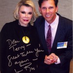 Joan signed, "Dear Terry - Great to see you again - Joan Rivers"