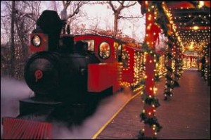 The Frisco Silver Dollar Line & depot at Christmas!