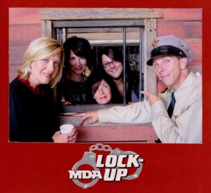 Joy & 'Barney' at the MDA 'Lock-Up'